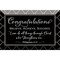 Dexsa Congratulations Glass Plaque with Easel 4 inches x 6 inches
